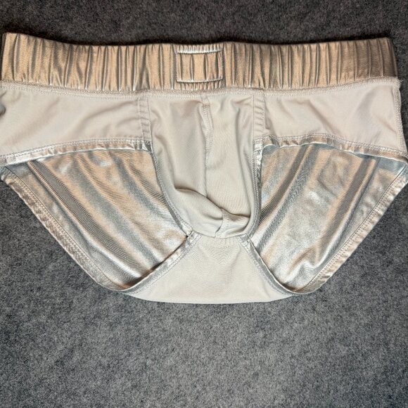 Men’s Addicted Costume Brief – Silver – Size Large (8.5/10) - Picture 6 of 9